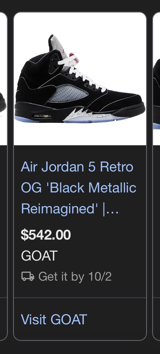 Jordan 5 Retro OG Black Metallic Reimagined