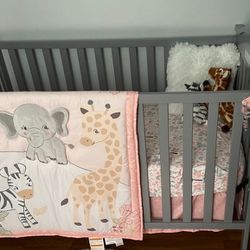 baby crib - included crib sheets mattress, sheets in the picture