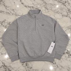 Alo grey quarter zip