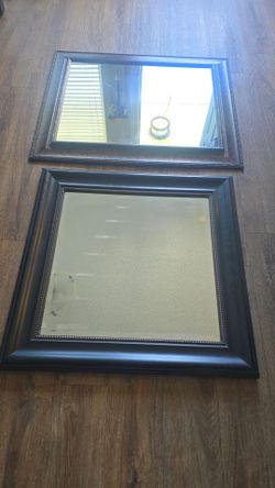 Set of 2 Framed Wall Mirrors