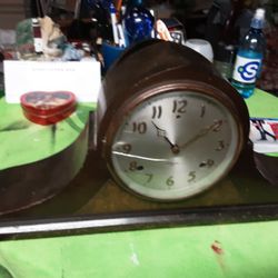 Old Clock Wind Up With Key