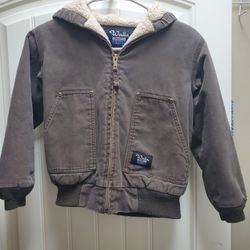 Walls Boys Sherpa Lined Hooded Jacket. 8/10
