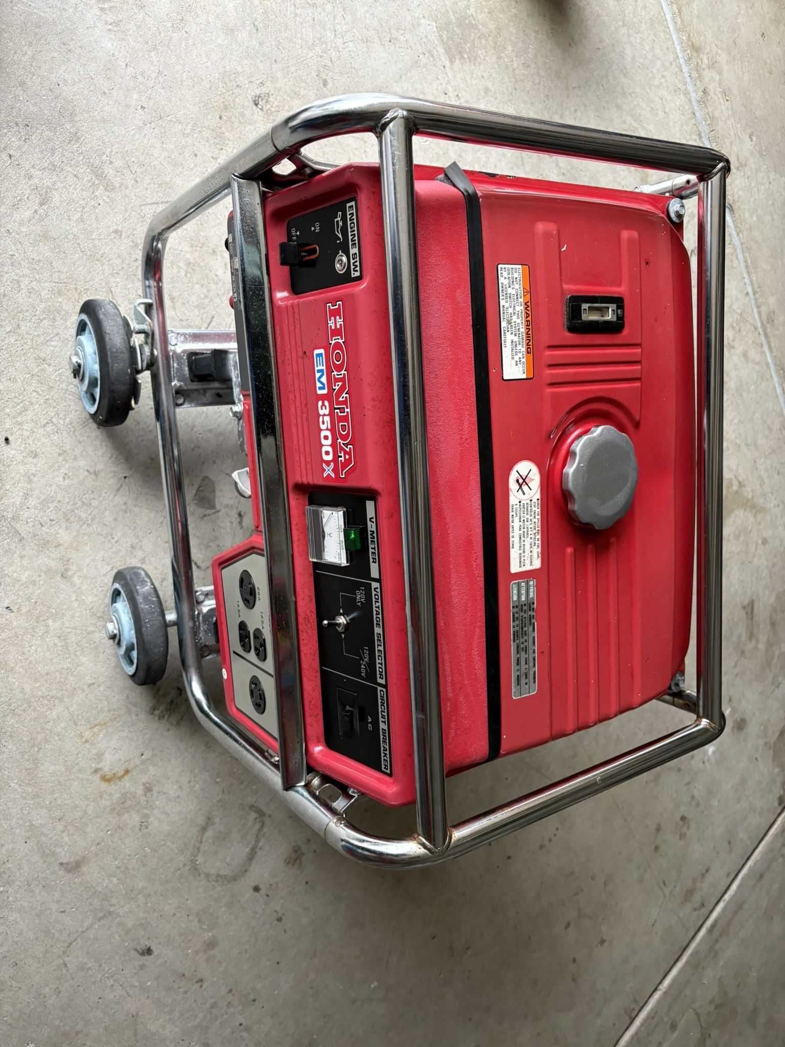 Honda EM3500X Generator with Oil Alert comes Electronic Ignition