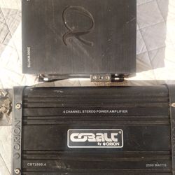 2 AMPS  Orion CBT2500 & Alphasonik 2000W Amp – Powerful Car Audio Setup