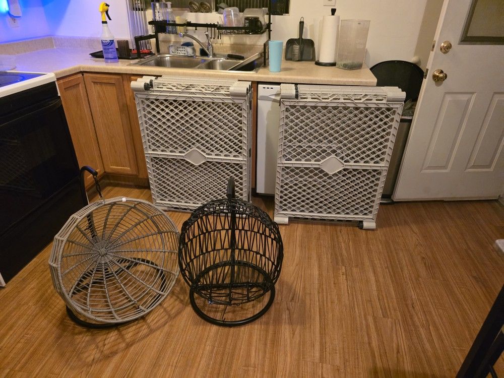 Two Dog Beds And 40ft Gate