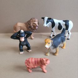 Lovevery Companion Play Kit Montessori Animal Match, Figures Only Set Of 5.