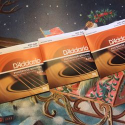 Daddrio Phosphor Bronze Acoustic String 3 Sets (Brand New)