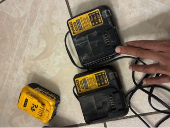 2 dewalt chargers