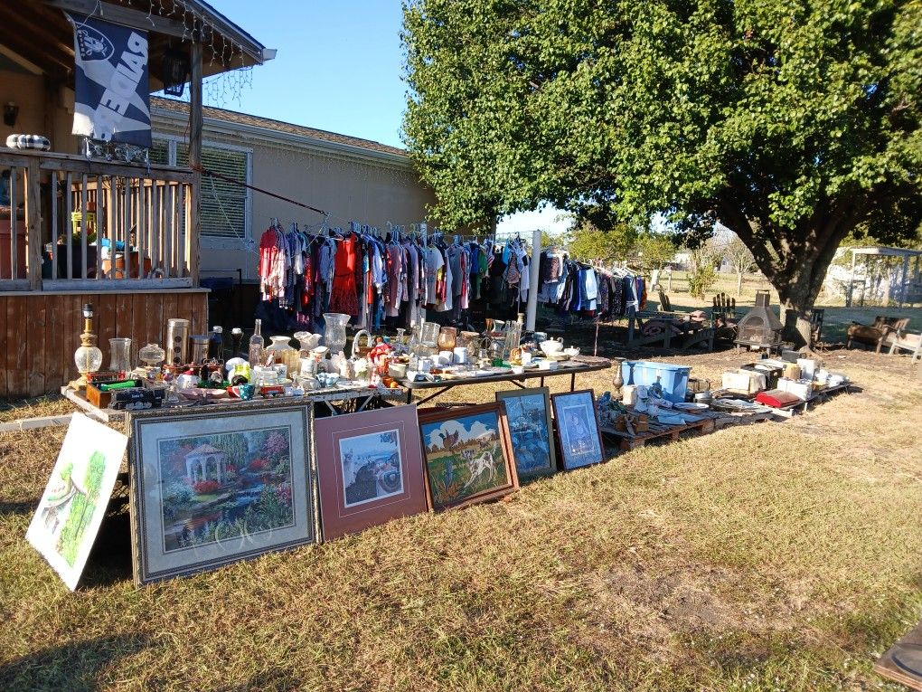 Large yard sale 2901 FM157 Venus TX 76084  Thursday through Sunday9am To 7pm.