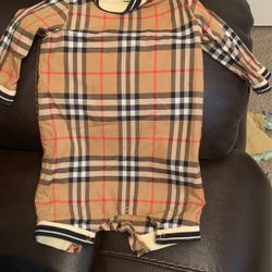 infant BurBerry onesie