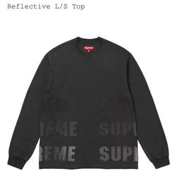 Supreme Reflective L/S Top ( Size Large)