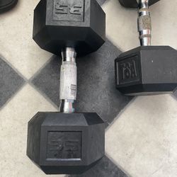 35lbs dumbbells new