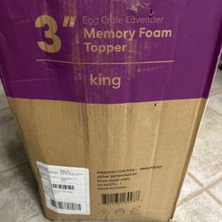 King Memory Foam Topper