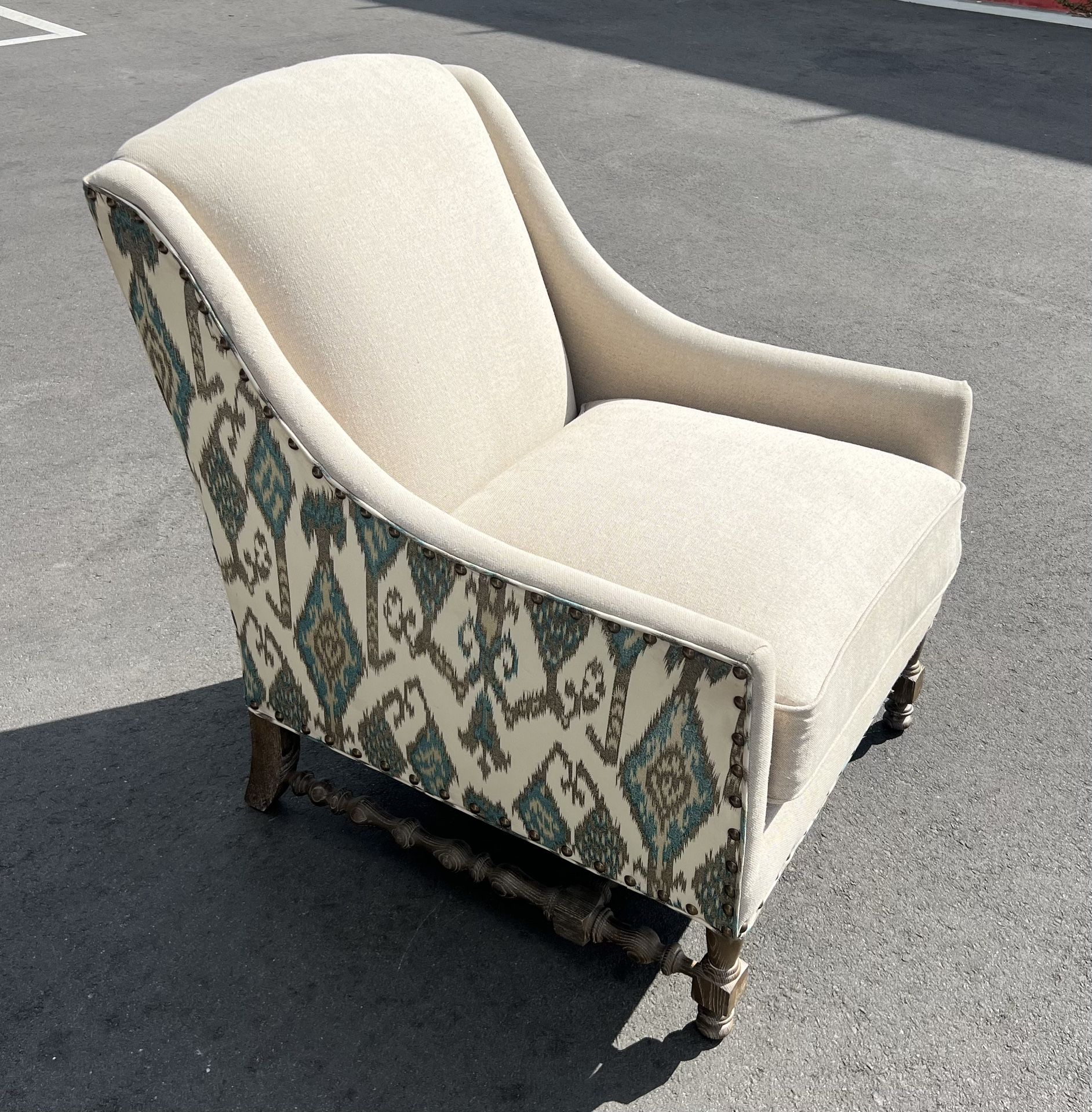 Living Room Nailhead Accent Armchair