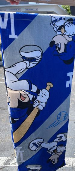 LA Dodgers Mickey Mouse towel