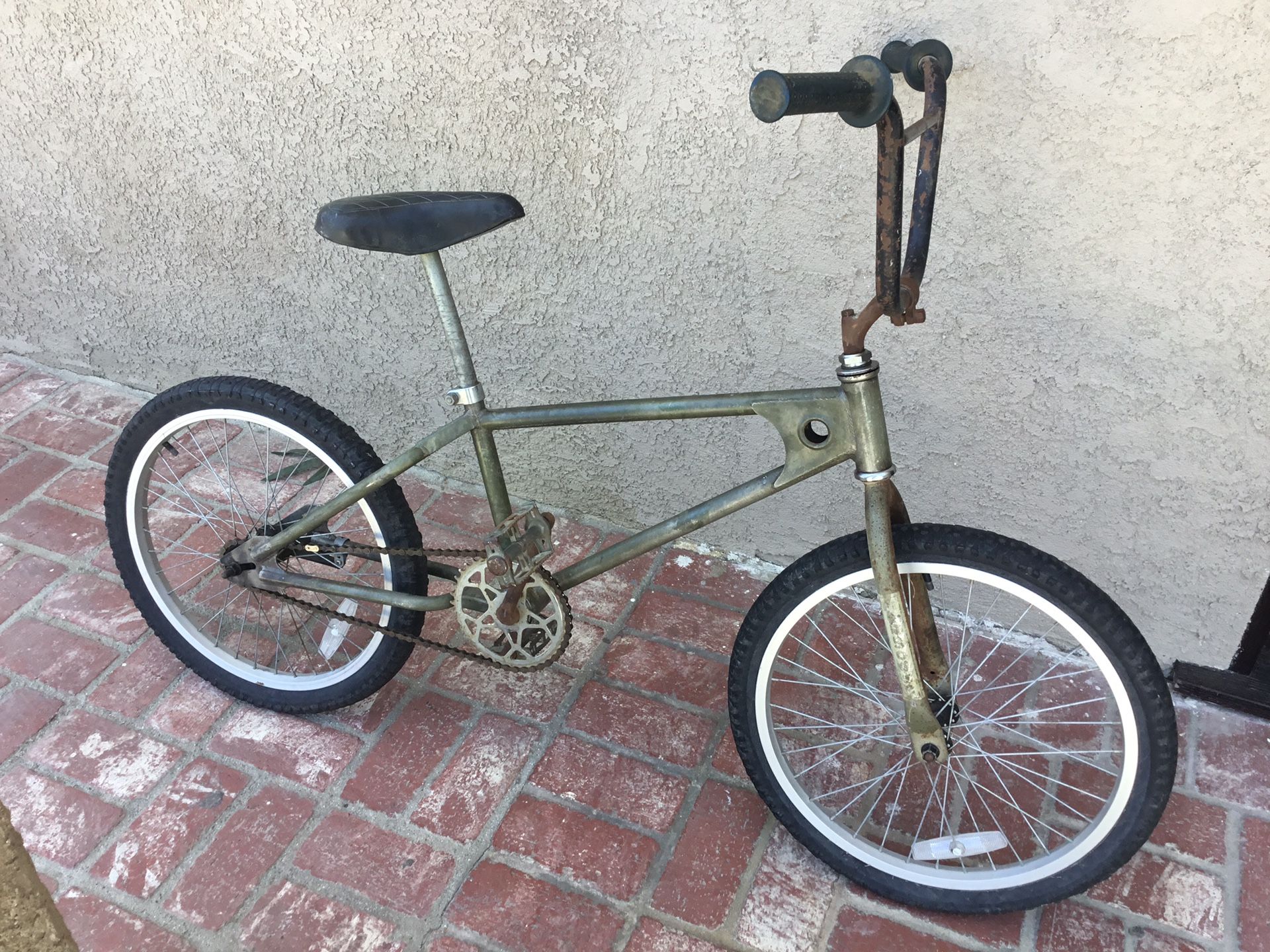 Old 80S Mongoose Bike Nickel Finish A Lot Of Original Parts Vintage Bmx