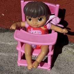 Doll With High Chair 