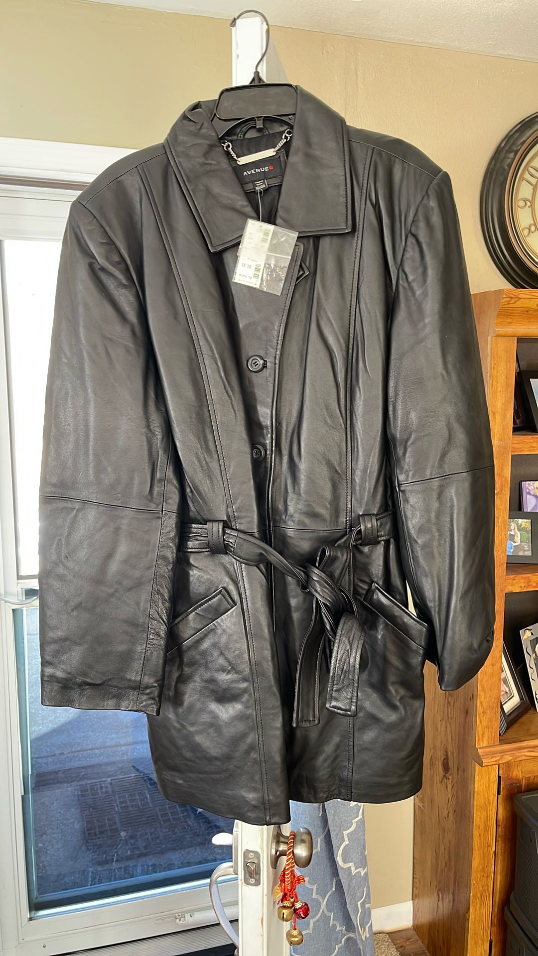 Avenue Leather Coat