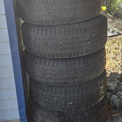 Set Of 4.  85/60r20 Tirea And Rims With Spare