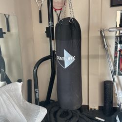 Century Punching 100lbs bag With Dual Ever Last Punching Bag And Speed Bag Stand 