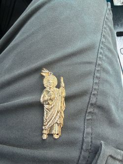 14K Gold San Judas Pendant – 7 Grams