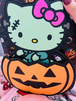 Hello Kitty Zombie Pumpkin Glow-In-The-Dark Mini Backpack