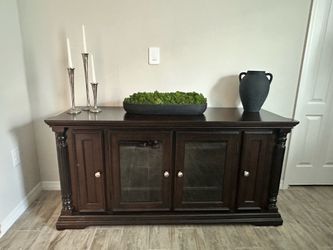 Ashley Furniture solid wood TV stand / media console / entertainment center