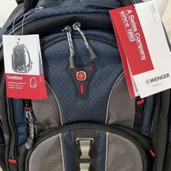 NEW - Wenger Laptop Backpack - Blue Gray