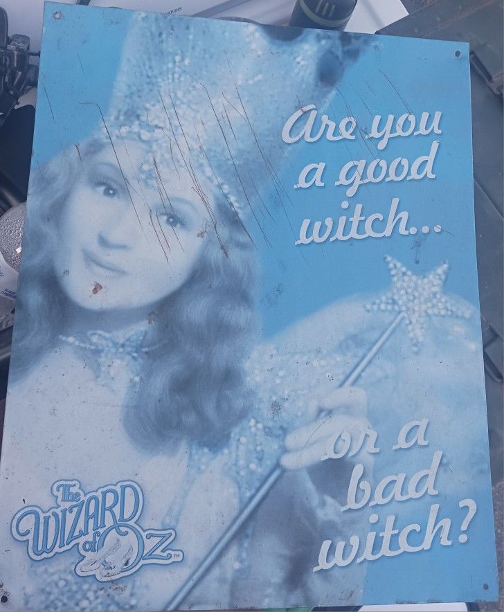 Are You A Good Witch Or A Bad Witch? Wizard Of Oz Movie Sign Home Decor