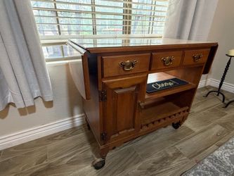 Bar cart with wheels