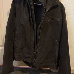 Scully Dark Brown Leather Jacket (Used/Good Condition)