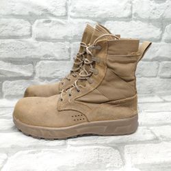 McRae Footwear Men's Size 8 R Steel Toe Hot Weather Military Boots Contract