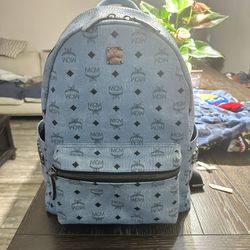 Mcm Backpack Baby Blue 