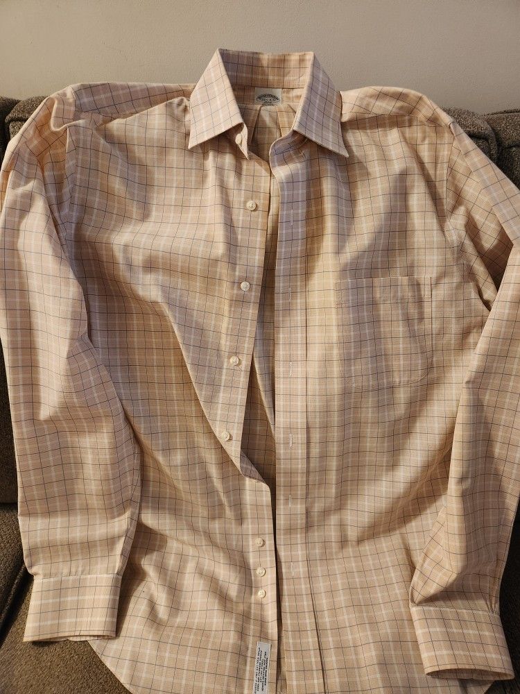 Brooks Brothers Men's Slim Fit Dress Shirt Size 15 1/2 - 4/5