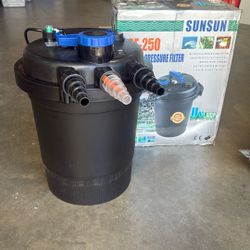 10000L CPF 250 Koi Pond Bio Pressure Filter With UV Light Fresh Or Salt Water 