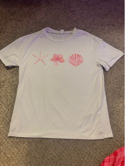 White flower shirt
