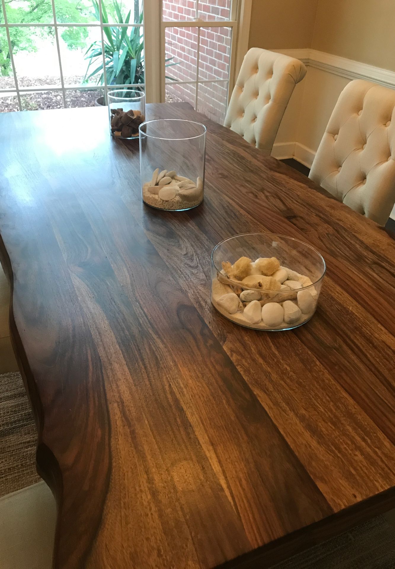 Modern dining table with chairs
