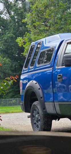 Blue high top truck cap