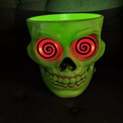 Target 8" Light and Sound Skull Candy Bowl Halloween