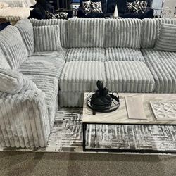 Corduroy Sleeper Sectional – AMAZING DEAL!