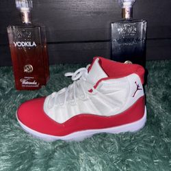 Red And White Jordan 11