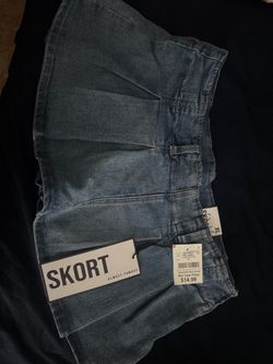 Almost Famous Denim Skort, Size XL