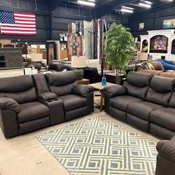Boxberg Teak&Bark Reclining Living Room Set