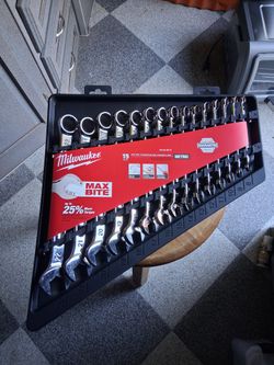 New Milwaukee 15pc Metric Wrench Set 
