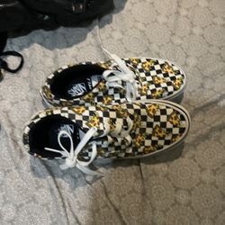 Grade School Kids  Size 5 Pizza Vans 