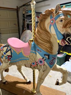 Authentic carousel horse