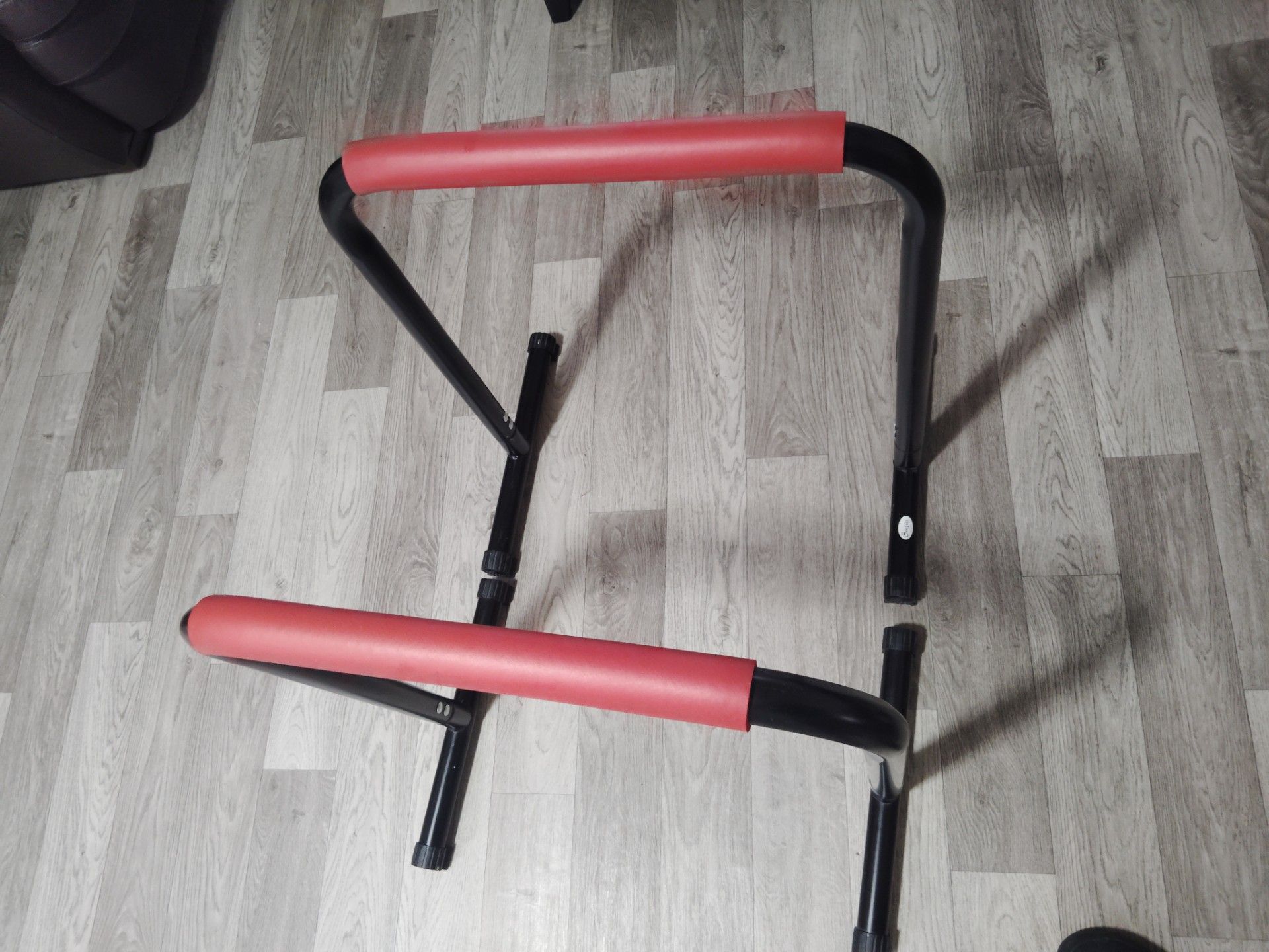 exercise dip bars. tricep