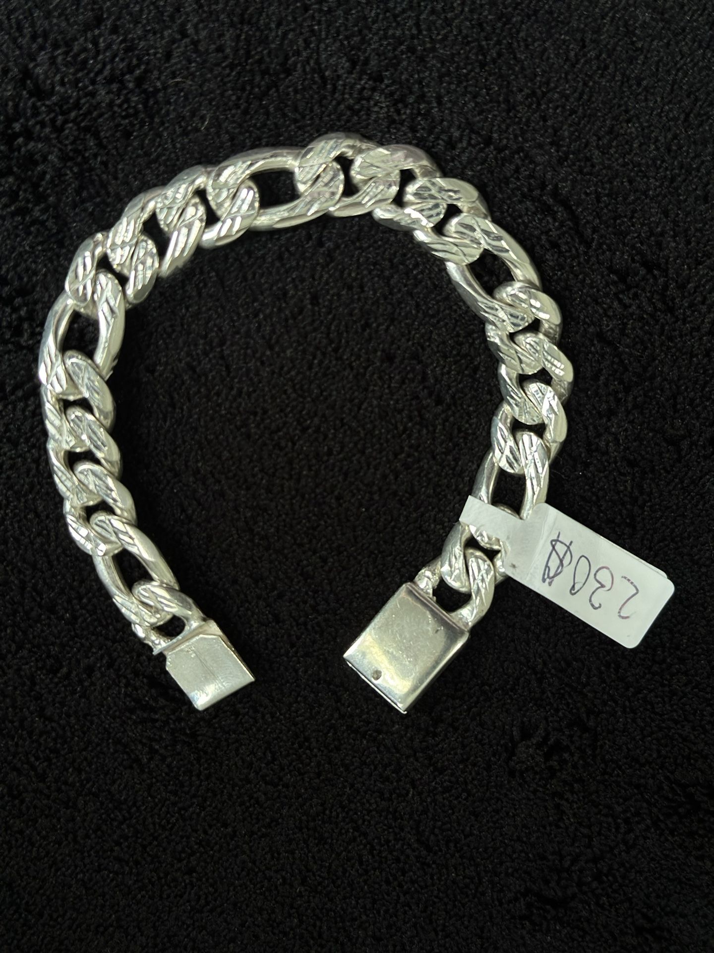 Brazalete de plata 925 8 inch