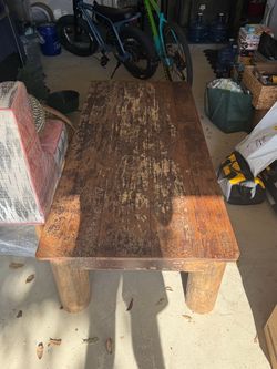 Rustic Solid Wood Coffee Table