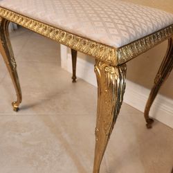 Gorgeous  Antique 1950's Ottoman/ Bench.